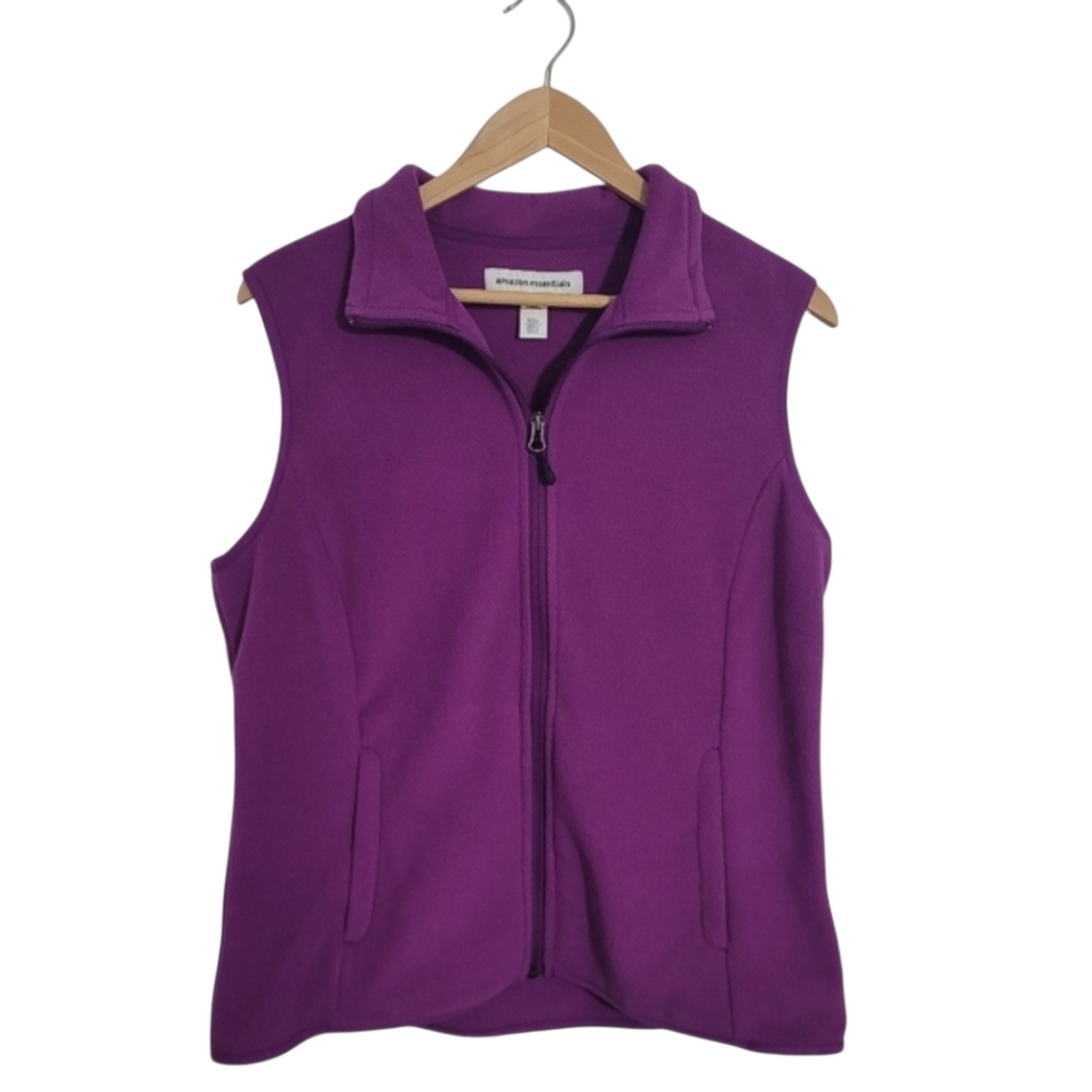 NWOT Purple Fleece Vest Women's Size Medium